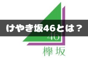 けやき坂46（ひらがなけやき）とは？